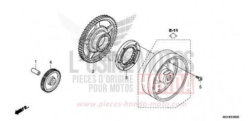 EMBRAYAGE DE DEMARRAGE VFR1200XDE de 2014